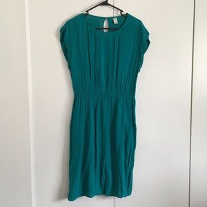 Turquoise flowy dress